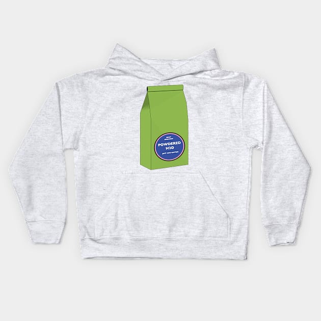 Powdered H2O Kids Hoodie by DavidASmith